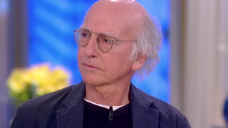 <i>The View </i>hosts learn Larry David isn't any less cranky in the morning<em></em>